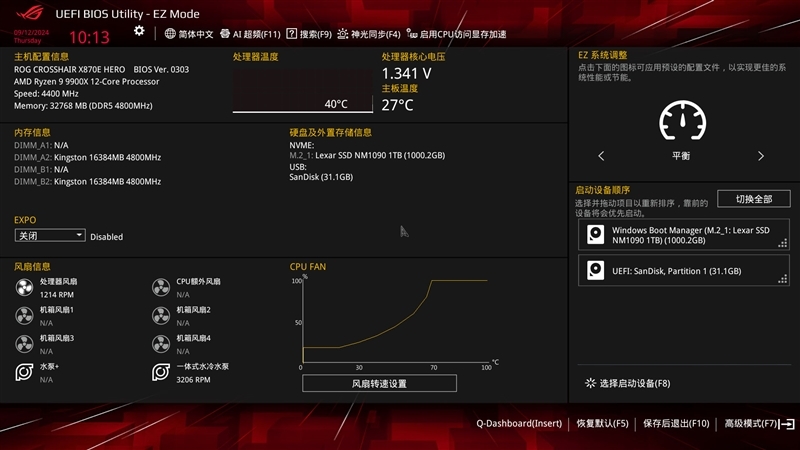 ROG CROSSHAIR X870E HERO主板首发评测：9000系锐龙满血旗舰搭档 AI智能超频让小白误差榨干潜能