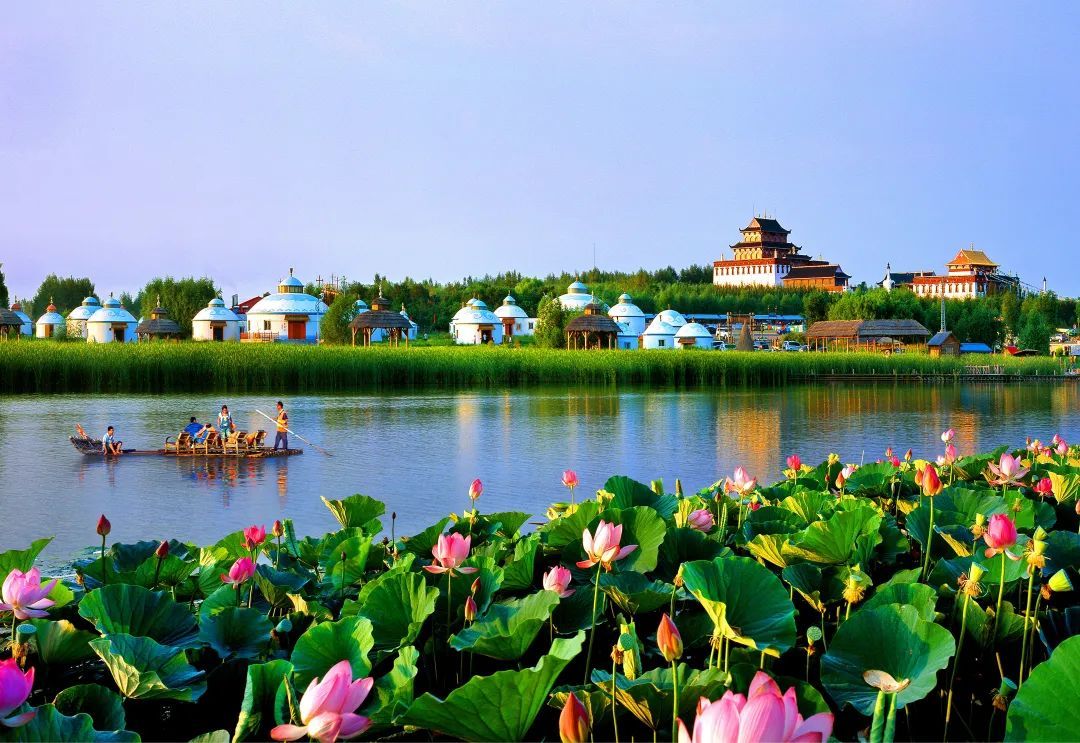 查干湖景区一角。