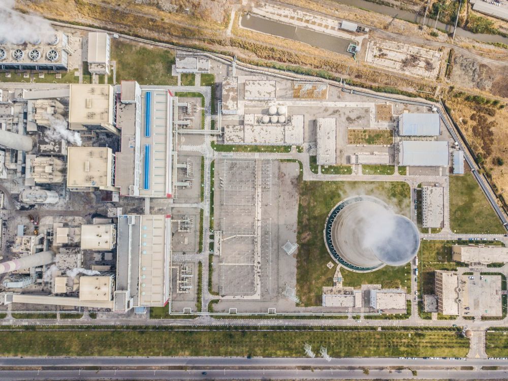 杜尚别2号热电厂（2018年10月9日摄）。