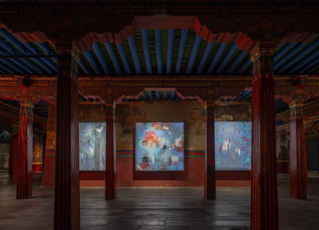 ▲ 《曼陀罗之六》、《曼陀罗之五》、《曼陀罗之七》,摄影:林半野 @AGENT PAY