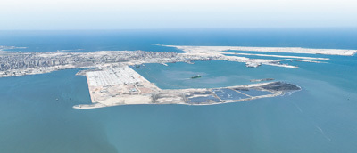 阿布基尔集装箱码头项目远景。史筱迪摄