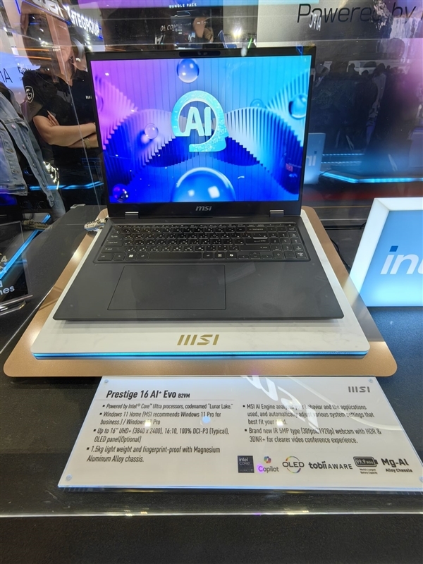 微星全新尊爵、绝影、Summit系列笔记本亮相:AMD/Intel下代AI处理器都有了