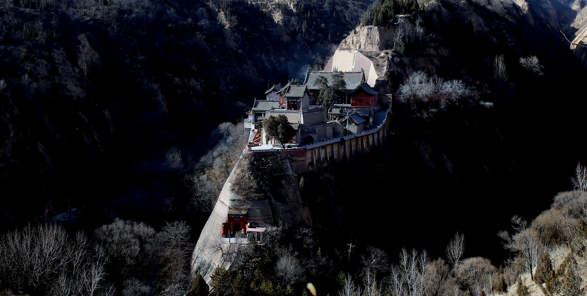 临汾隰县小西天景区是《黑神话：悟空》的取景地之一。 视觉中国 图