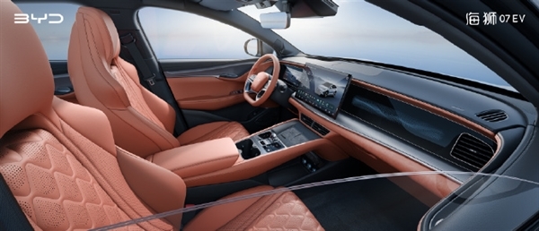 定位高于宋PLUS!比亚迪海狮07 EV内饰官图发布:5月10日上市