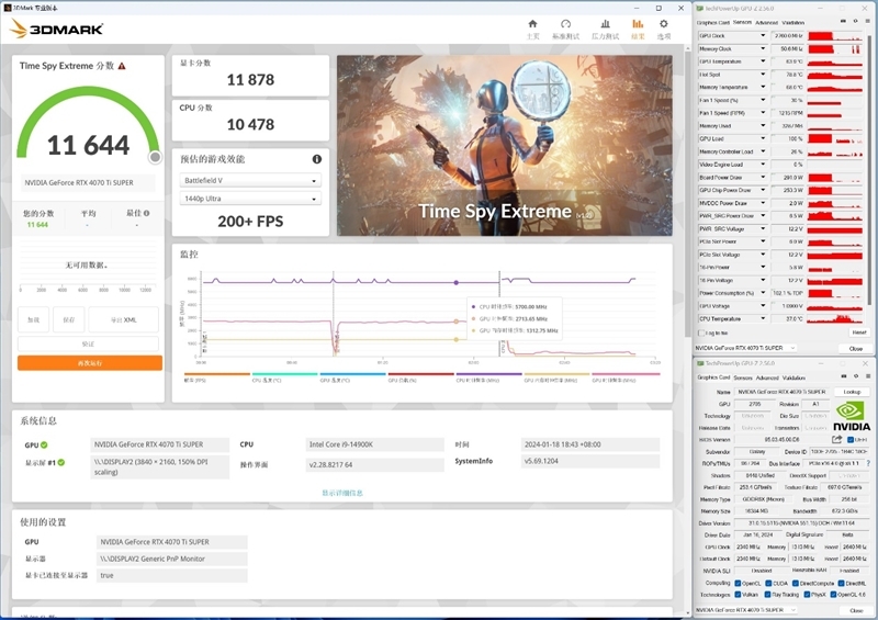 齐标的校服RTX 3090 Ti！NVIDIA RTX 4070 Ti SUPER尾领评测