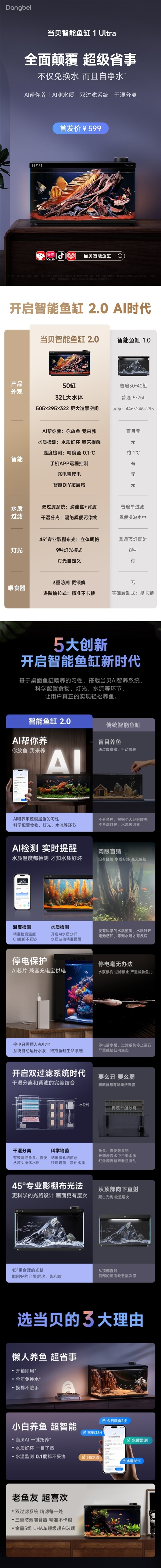 首发599元！当贝智能鱼缸1 Ultra发布：懒东谈主养鱼超省事