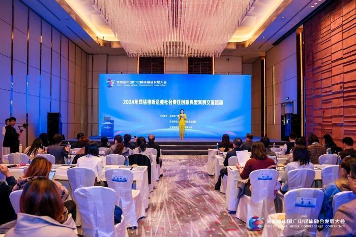 “2024年网络视听企业社会责任创新典型案例交流活动”现场图