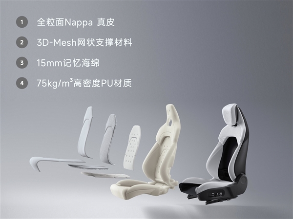 小米SU7内饰高清图公布!坚持保留物理按键 二排空间超宝马5系