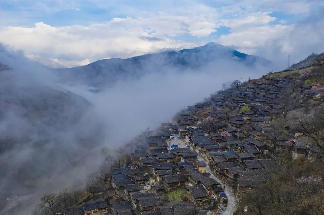 ▲云南迪庆维西傈僳族古村落。（图片来源：视觉中国）
