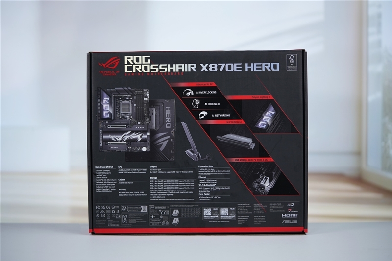 ROG CROSSHAIR X870E HERO主板首发评测：9000系锐龙满血旗舰搭档 AI智能超频让小白误差榨干潜能