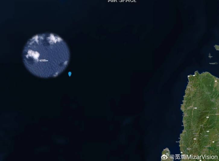 卫星图像显示中国航母出现在菲律宾周边，分析人士：向美菲发出信号