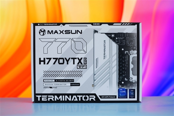 正面没有一根线!铭瑄H770YTX D5 WIFI主板图赏