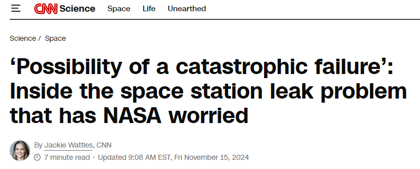 NASA在准备紧急撤离！国际空间站怎么了？