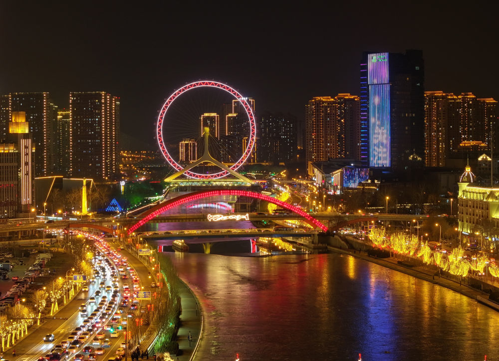 天津自驾夜景图片