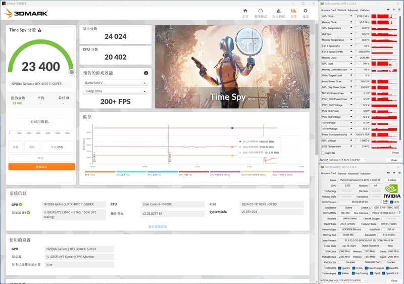 齐标的校服RTX 3090 Ti！NVIDIA RTX 4070 Ti SUPER尾领评测