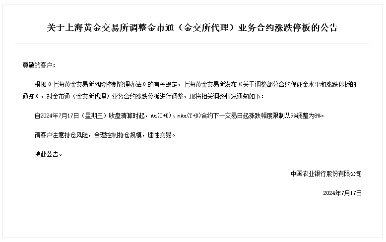 黃金熱要退燒了嗎？建行農行先后提示貴金屬市場交易風險