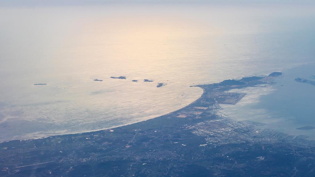 福建漳州，空中俯瞰古雷半岛。视觉中国 图