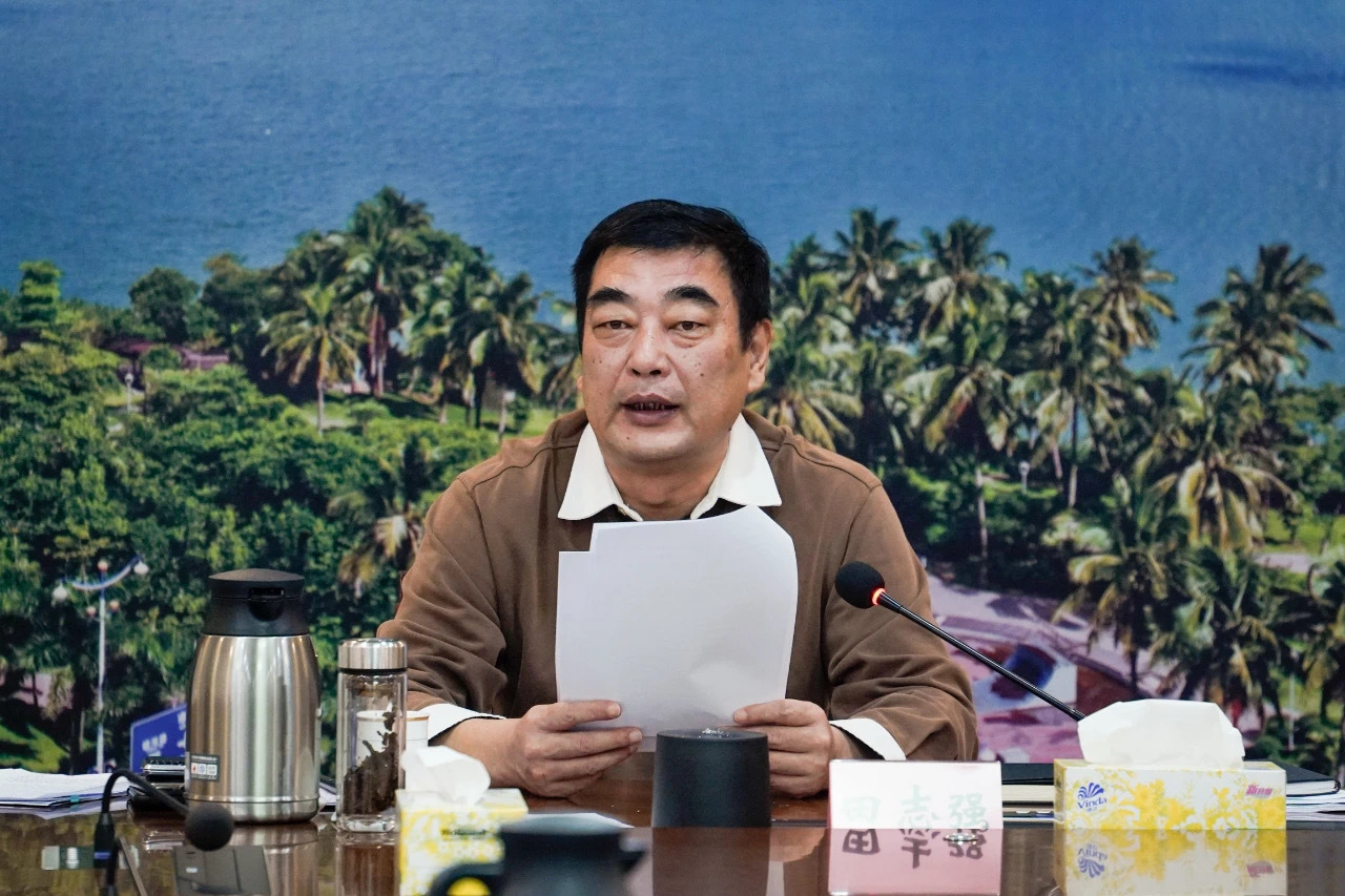 琼海市委书记田志强。图片来源:琼海市融媒体中心