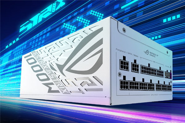 首发1499元 ROG STRIX 1000W白金雷鹰白色版电源上市:氮化镓供电元件