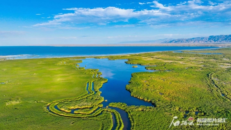 俯瞰博斯腾湖美景。图由自治区水利厅提供