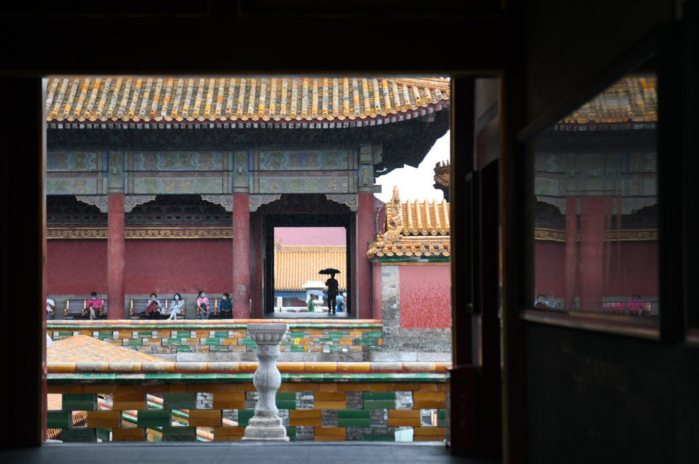 2020年/故宫雨中游/摄影:金良快