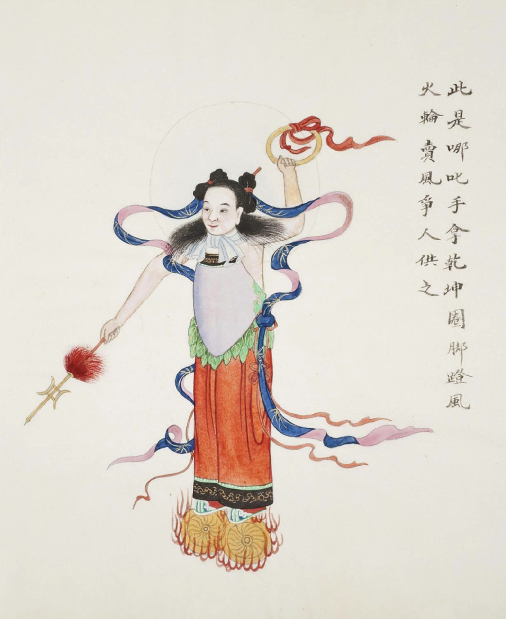 清末的哪吒穿着肚兜