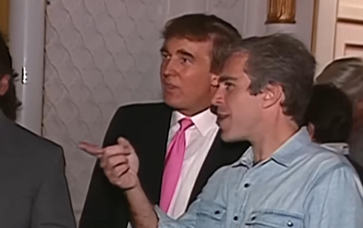 特朗普与爱泼斯坦 视频资料截图