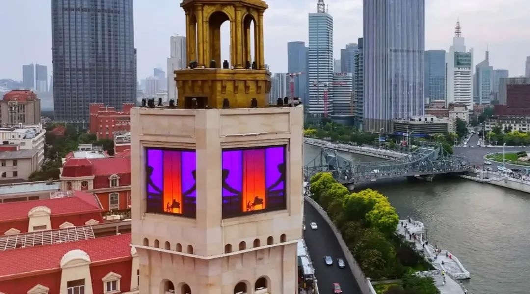 津湾塔楼让天津文化符号飞上“云端”（央广网发 津湾广场供图）