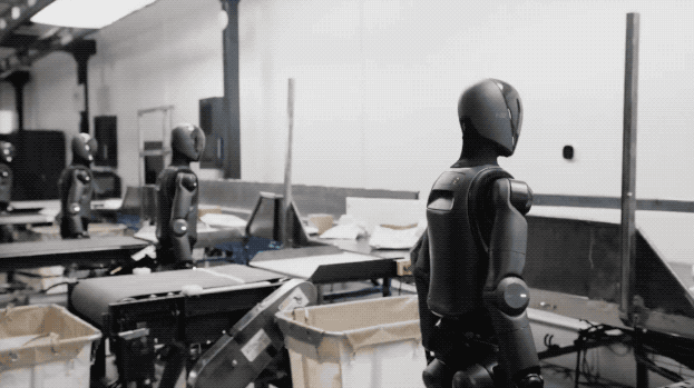 Figure机器人秀“洗衣服”片段,动作自然流畅,基于神经网络自主完成