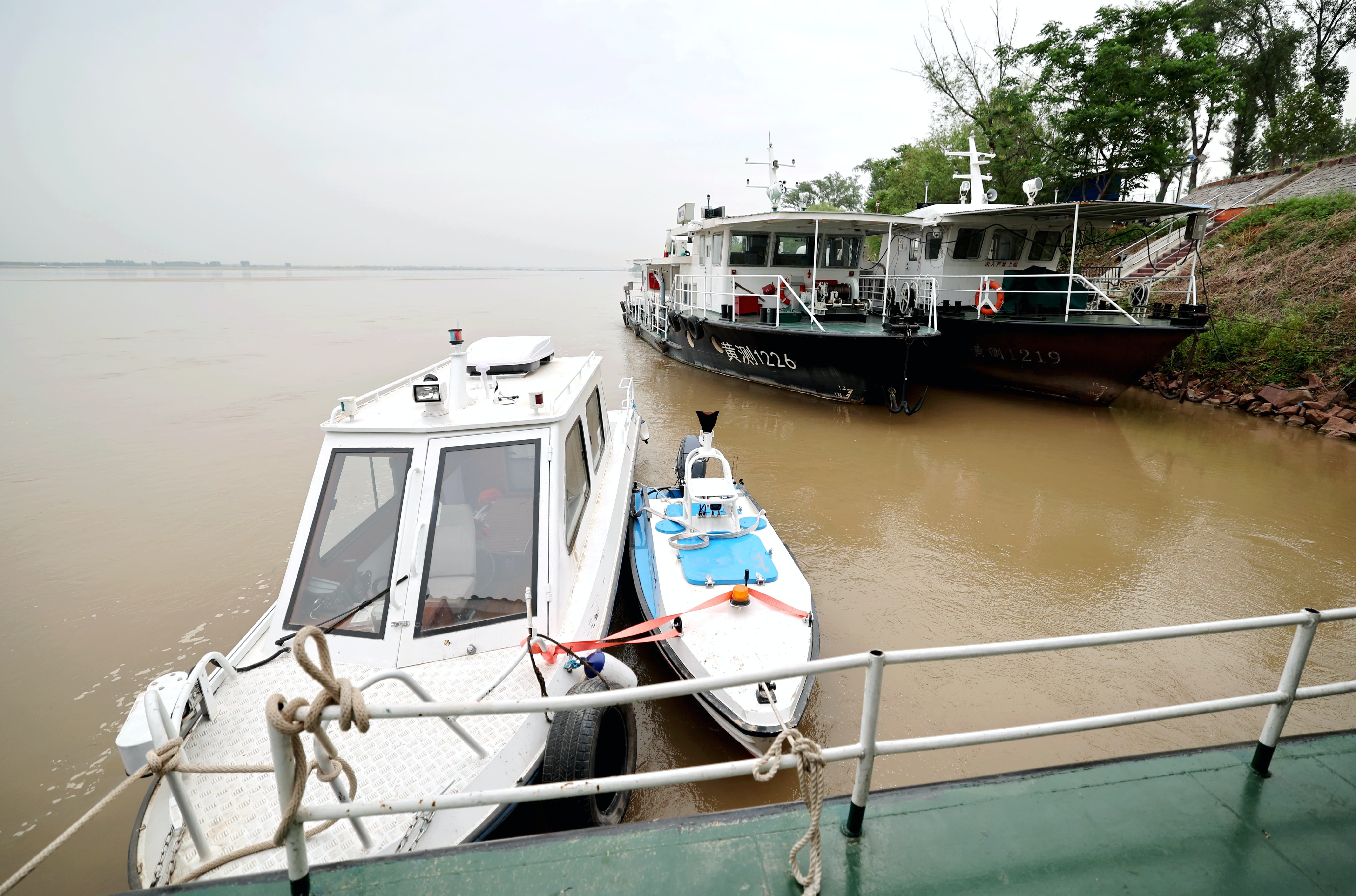 花园口水文站船舶码头。