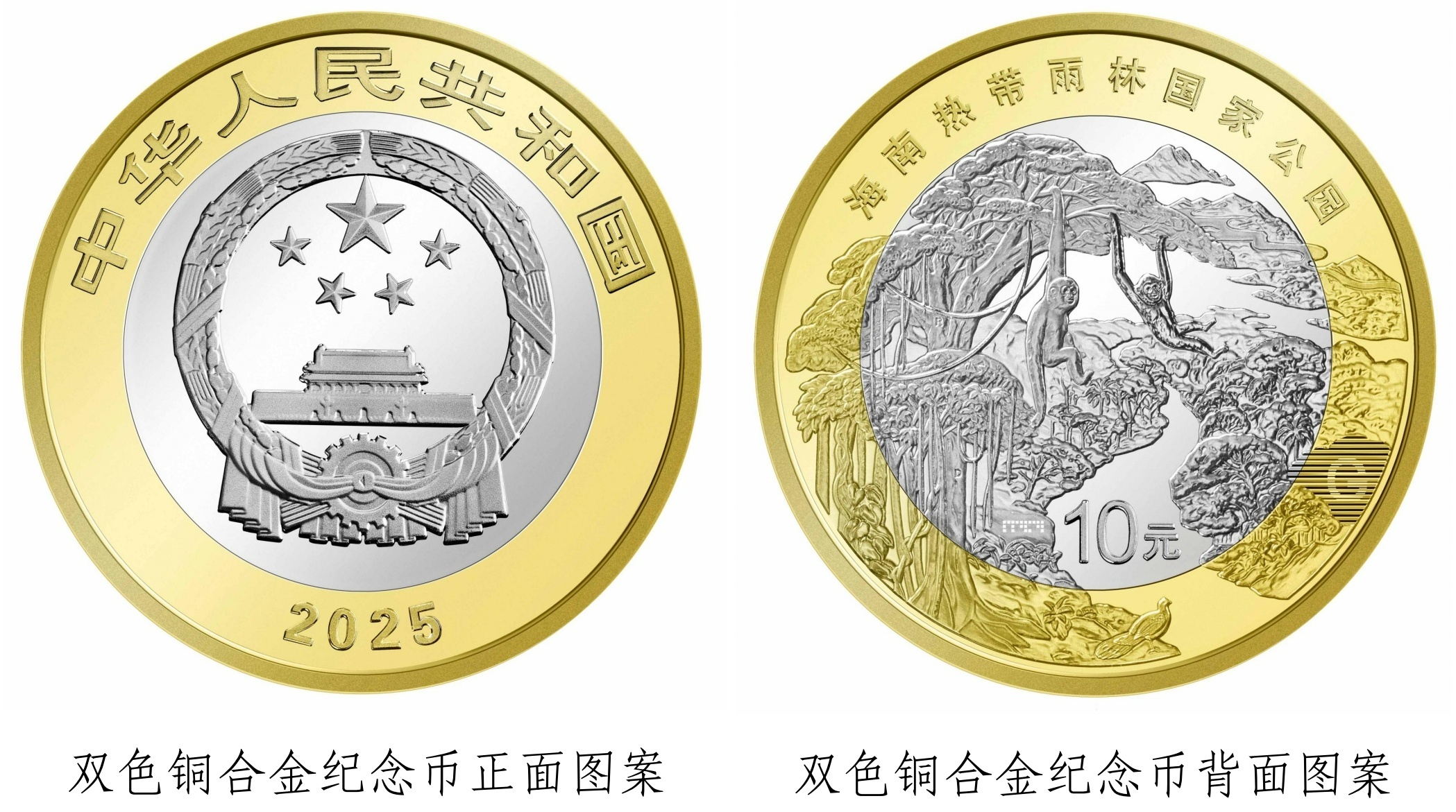 中国人民银行将发行海南热带雨林国家公园纪念币