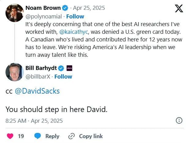 OpenAI华裔顶尖研究员绿卡被拒无奈离美 引发行业震动