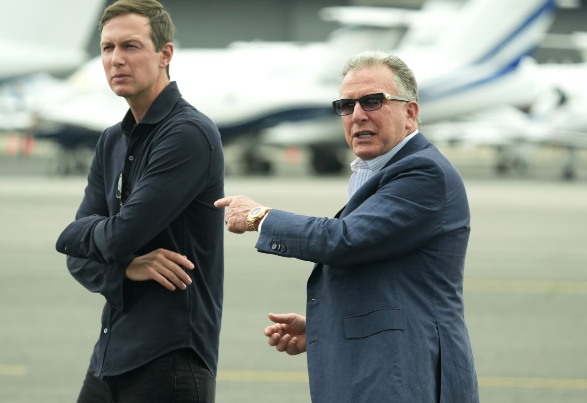 ▲威特科夫和特朗普女婿库什纳