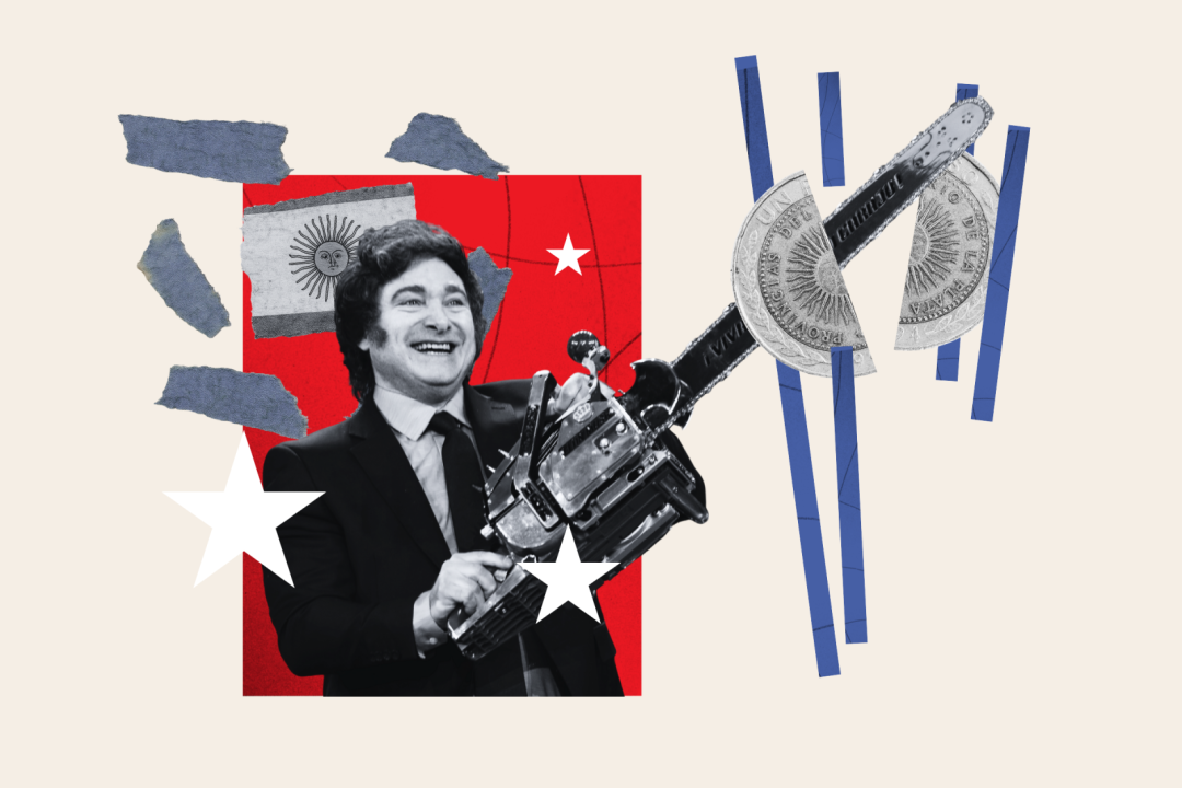 米莱上任后采取了“休克疗法”。(美国《新闻周刊》网站)