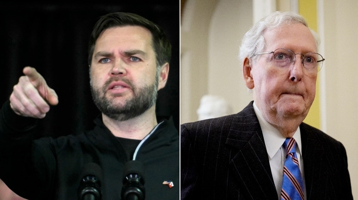 万斯(左)和麦康奈尔 资料图 图源:美媒