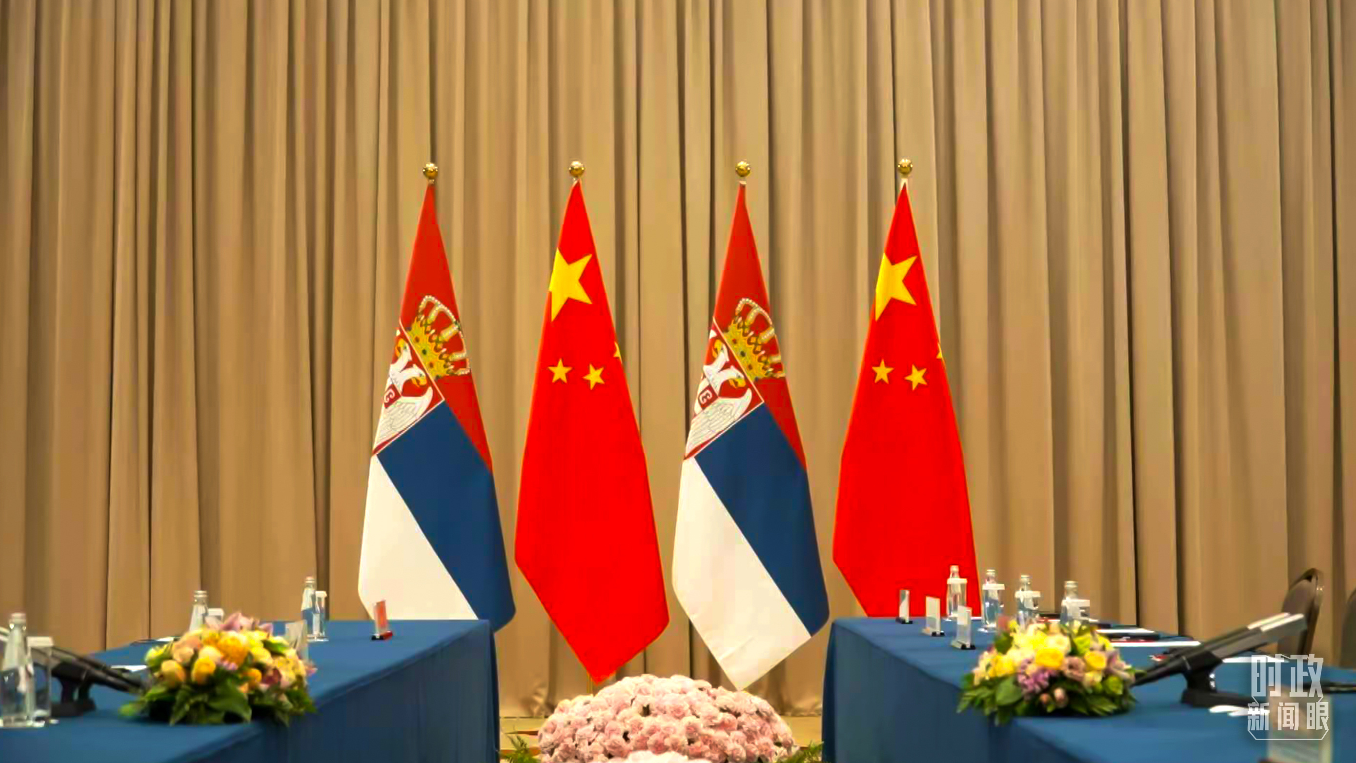 △当天下午到晚上，5场双边会见在这里举行。（总台央视记者杨紫童拍摄）