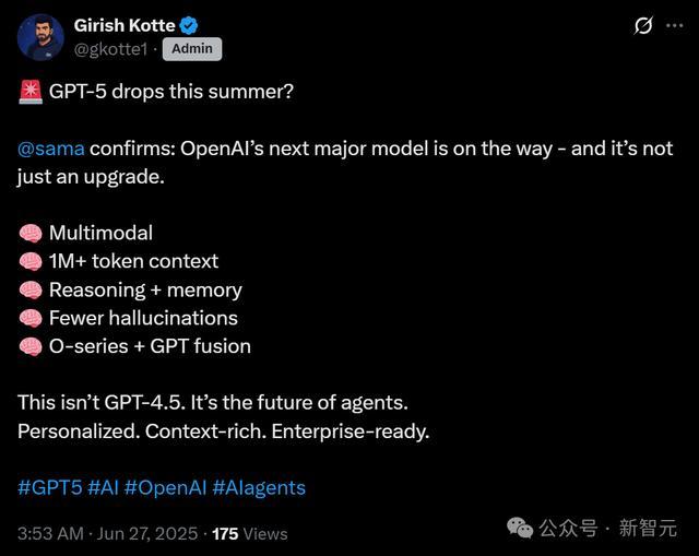OpenAI员工爆料:已抢先体验GPT-5!7月上线,疑似完全多模态