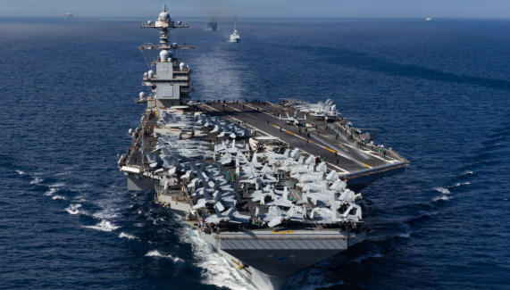 “杰拉尔德·R·福特”号已部署在加勒比海 美媒资料图