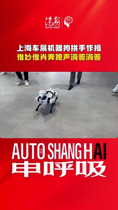 上海车展机器狗拱手作揖 惟妙惟肖奔跑声滴答滴答 #2025上海车展 #汽势现场 #汽势视频  @抖音短视频 @抖音创作小助手 @抖音媒体内容优推官