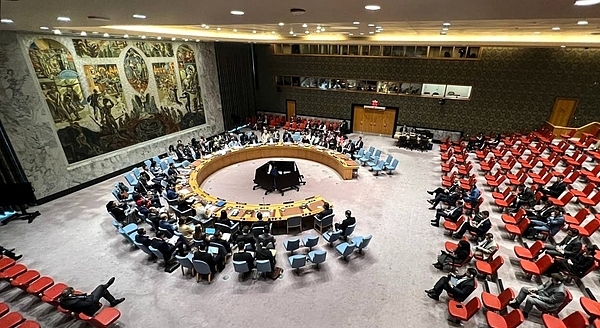 当地时间9月26日,联合国安理会会议 视觉中国