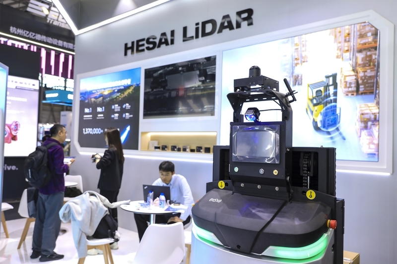 2025年10月29日,2025汉诺威上海工业联展,禾赛科技,激光雷达。 IC Photo