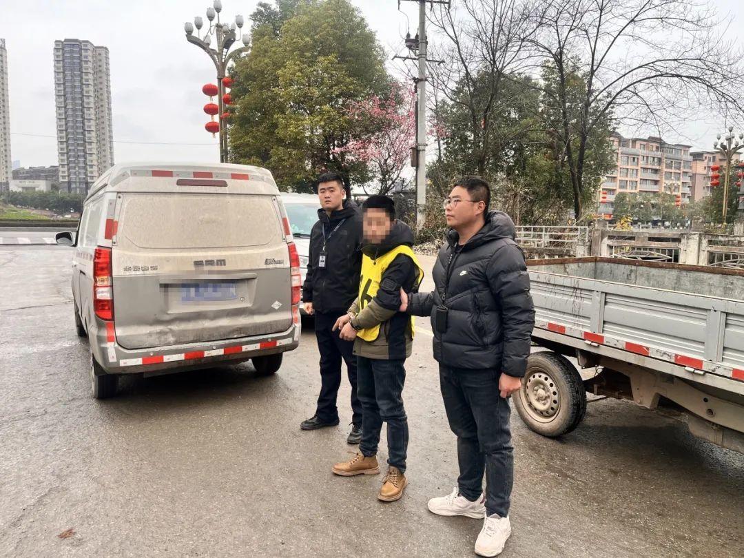 ▲唐某被警方抓获