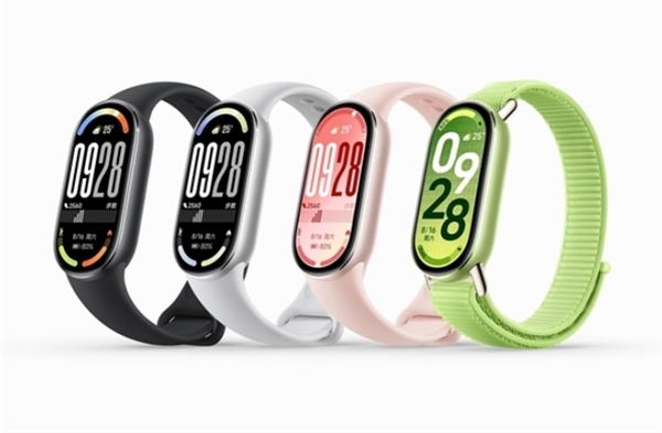 小米手环10/9真机对比图来了:首次四边等宽