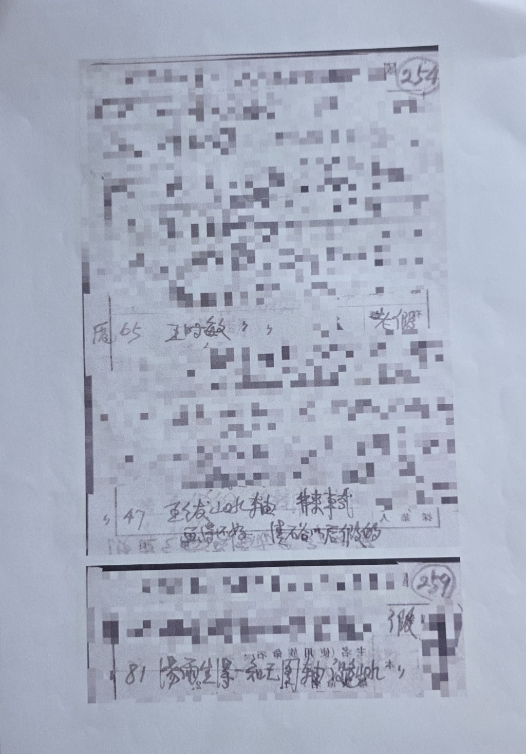 11月20日,南京博物院向法庭提交的鉴定材料, “大部分打上了马赛克”