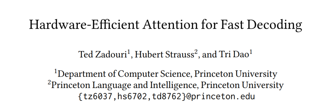 Mamba核心作者新作:取代DeepSeek在用的注意力机制,专为推理打造