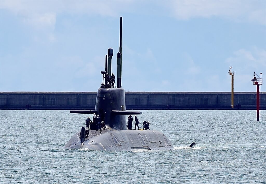 “海鲲”号潜艇 资料图 图源:台湾“中央社”