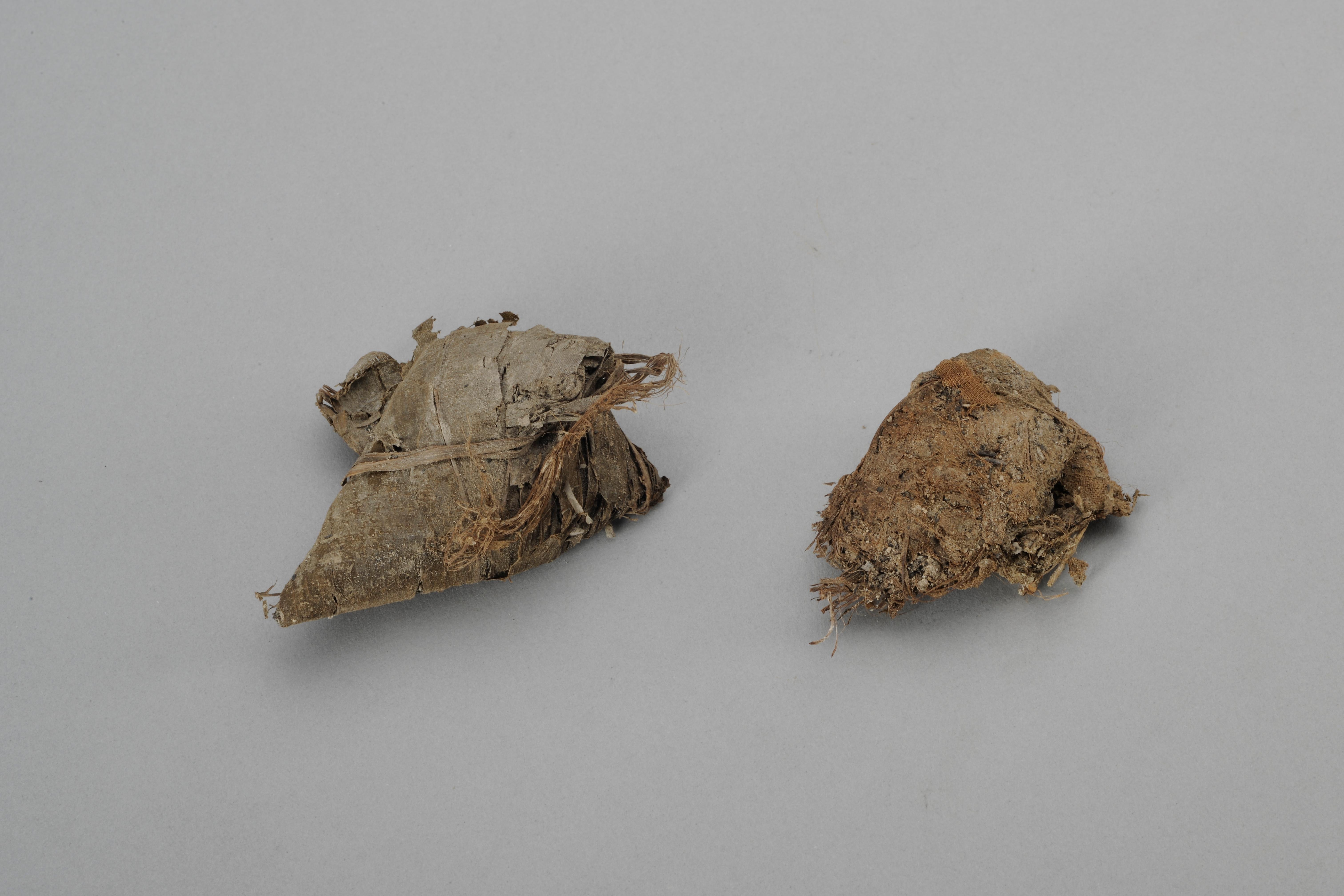 △参考文物：中国最早的实物粽子（北宋） 安徽省南陵县博物馆藏