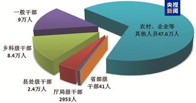 △全國紀(jì)檢監(jiān)察機(jī)關(guān)處分人員按職級劃分圖
