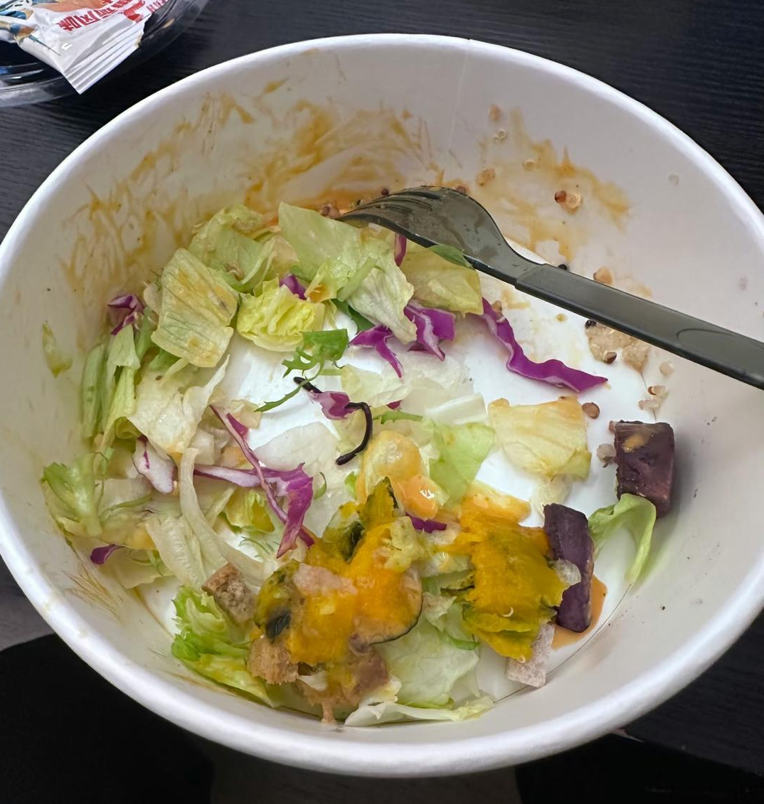 ▲黄女士点的沙拉