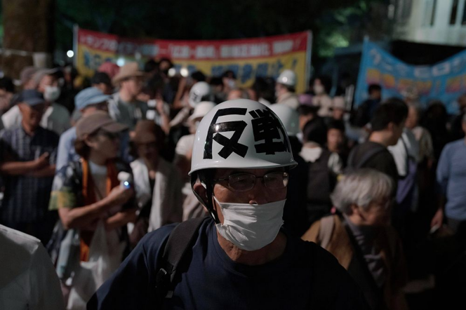 ◆8月5日,民众在广岛和平纪念公园举行反战集会。